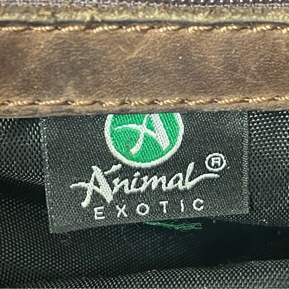 Animal Exotic Brand Handbag, Leather, Cowhide, Lux, Western, Cowgirl, Festival - Picture 7 of 10